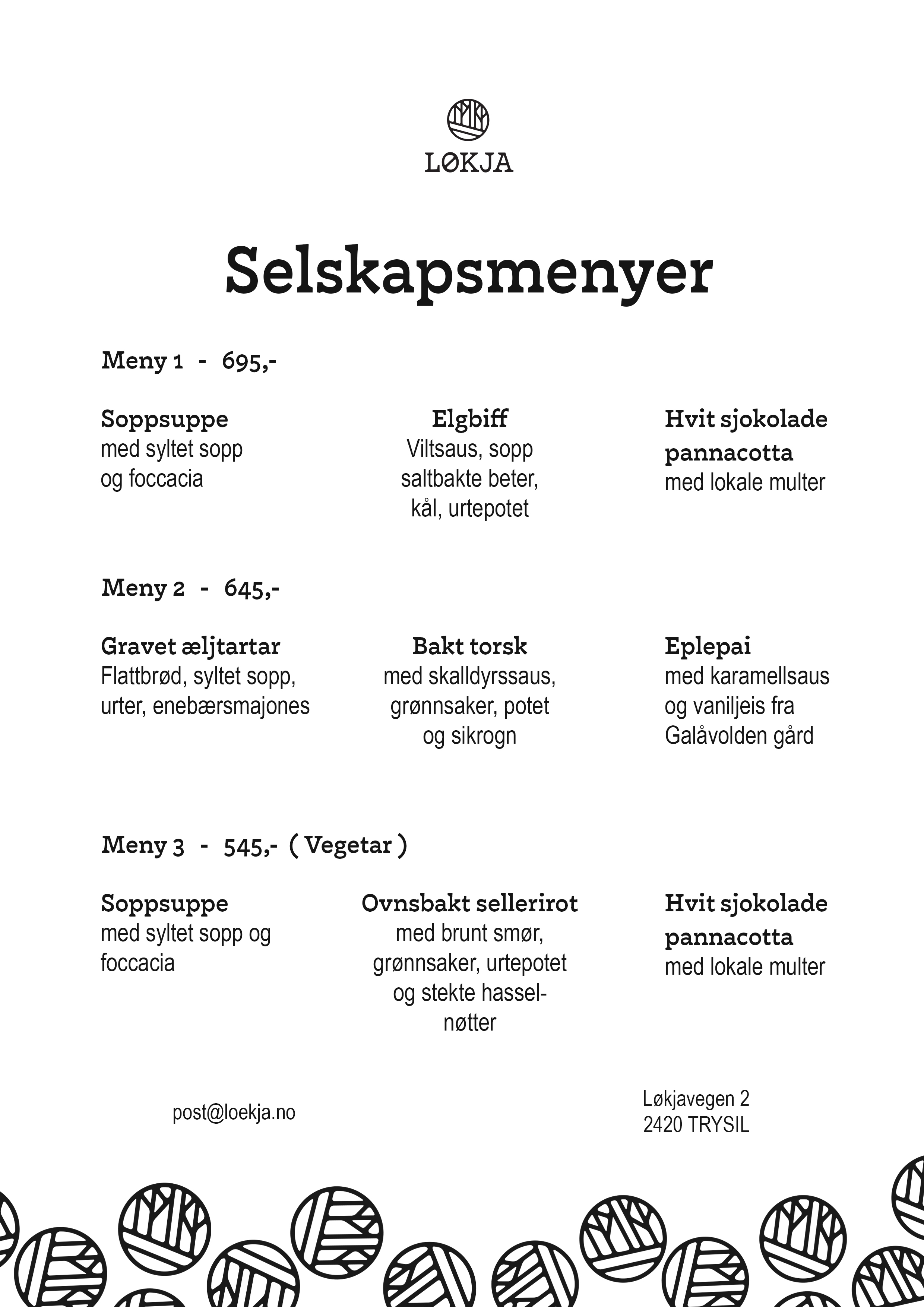 Selskapsmeny Image